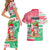 Hawaii Christmas Couples Matching Short Sleeve Bodycon Dress and Hawaiian Shirt Santa Claus Surf Mele Kalikimaka LT05 - Polynesian Pride