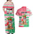 Personalized Hawaii Christmas Couples Matching Off Shoulder Maxi Dress and Hawaiian Shirt Santa Claus Surf Mele Kalikimaka LT05 - Polynesian Pride