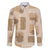 Vintage Lapita Family Matching Mermaid Dress and Hawaiian Shirt Iconic Double Face Pattern Beige