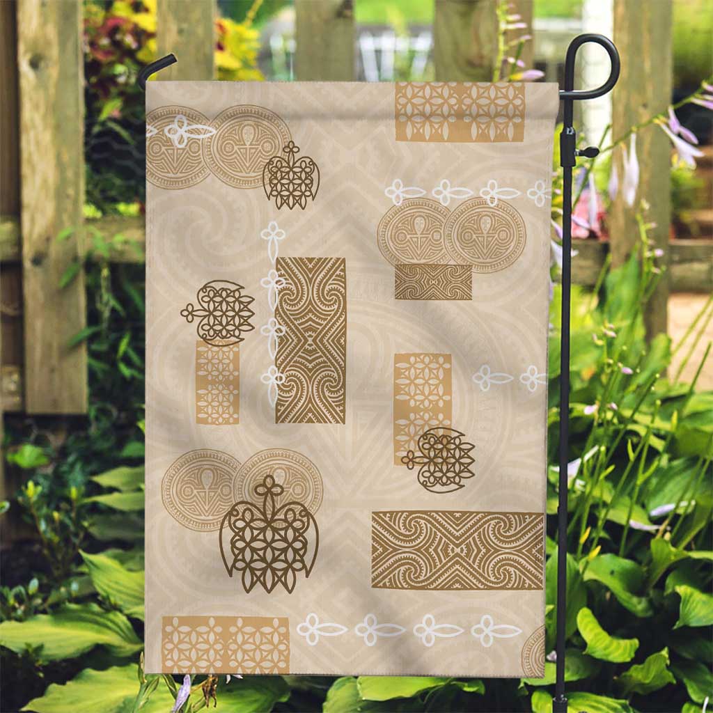 Vintage Lapita Garden Flag Iconic Double Face Pattern Beige