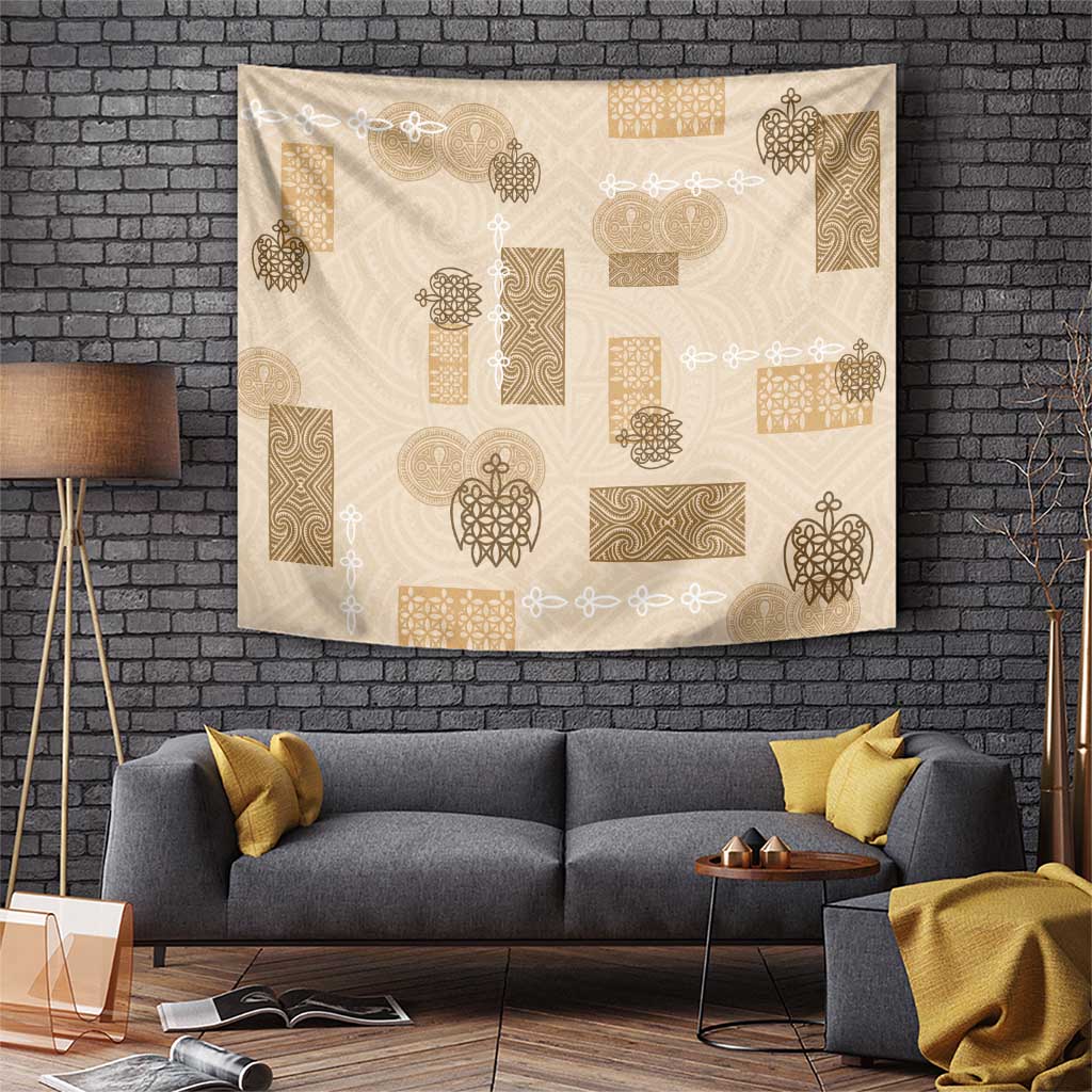 Vintage Lapita Tapestry Iconic Double Face Pattern Beige