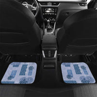 Vintage Lapita Car Mats Iconic Double Face Pattern Blue