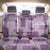 Vintage Lapita Back Car Seat Cover Iconic Double Face Pattern Violet