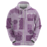 Vintage Lapita Hoodie Iconic Double Face Pattern Violet