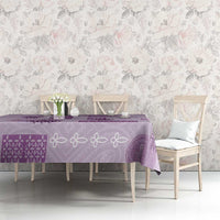 Vintage Lapita Tablecloth Iconic Double Face Pattern Violet