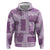 Vintage Lapita Zip Hoodie Iconic Double Face Pattern Violet