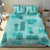 Vintage Lapita Bedding Set Iconic Double Face Pattern Turquoise