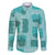 Vintage Lapita Family Matching Mermaid Dress and Hawaiian Shirt Iconic Double Face Pattern Turquoise LT05