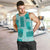 Vintage Lapita Men Tank Top Iconic Double Face Pattern Turquoise LT05