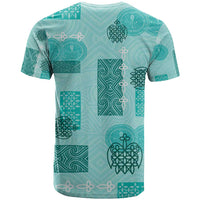 Vintage Lapita T Shirt Iconic Double Face Pattern Turquoise LT05