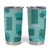 Vintage Lapita Tumbler Cup Iconic Double Face Pattern Turquoise