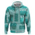 Vintage Lapita Zip Hoodie Iconic Double Face Pattern Turquoise LT05