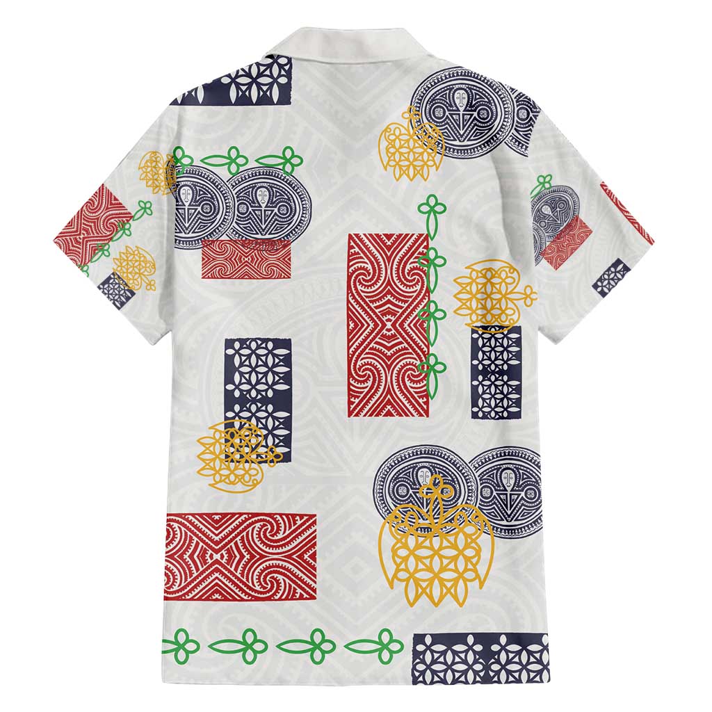 Vintage Lapita Family Matching Off Shoulder Maxi Dress and Hawaiian Shirt Iconic Double Face Pattern