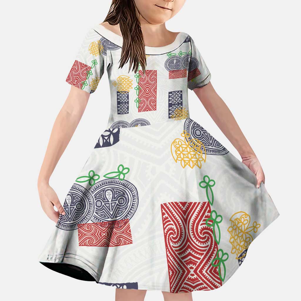 Vintage Lapita Family Matching Puletasi and Hawaiian Shirt Iconic Double Face Pattern