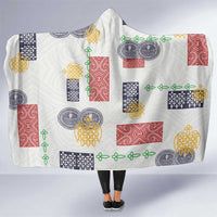 Vintage Lapita Hooded Blanket Iconic Double Face Pattern