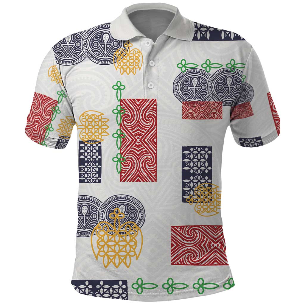Vintage Lapita Polo Shirt Iconic Double Face Pattern