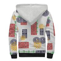 Vintage Lapita Sherpa Hoodie Iconic Double Face Pattern