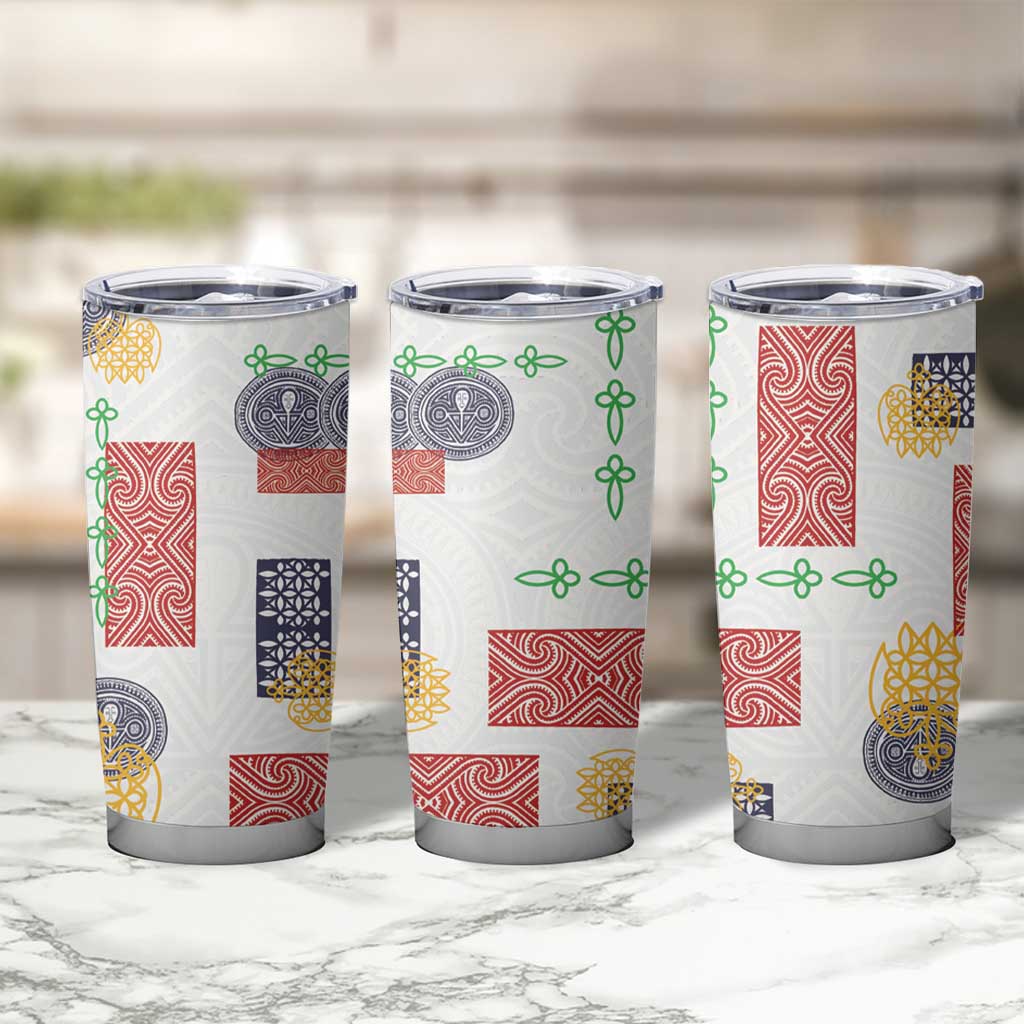 Vintage Lapita Tumbler Cup Iconic Double Face Pattern