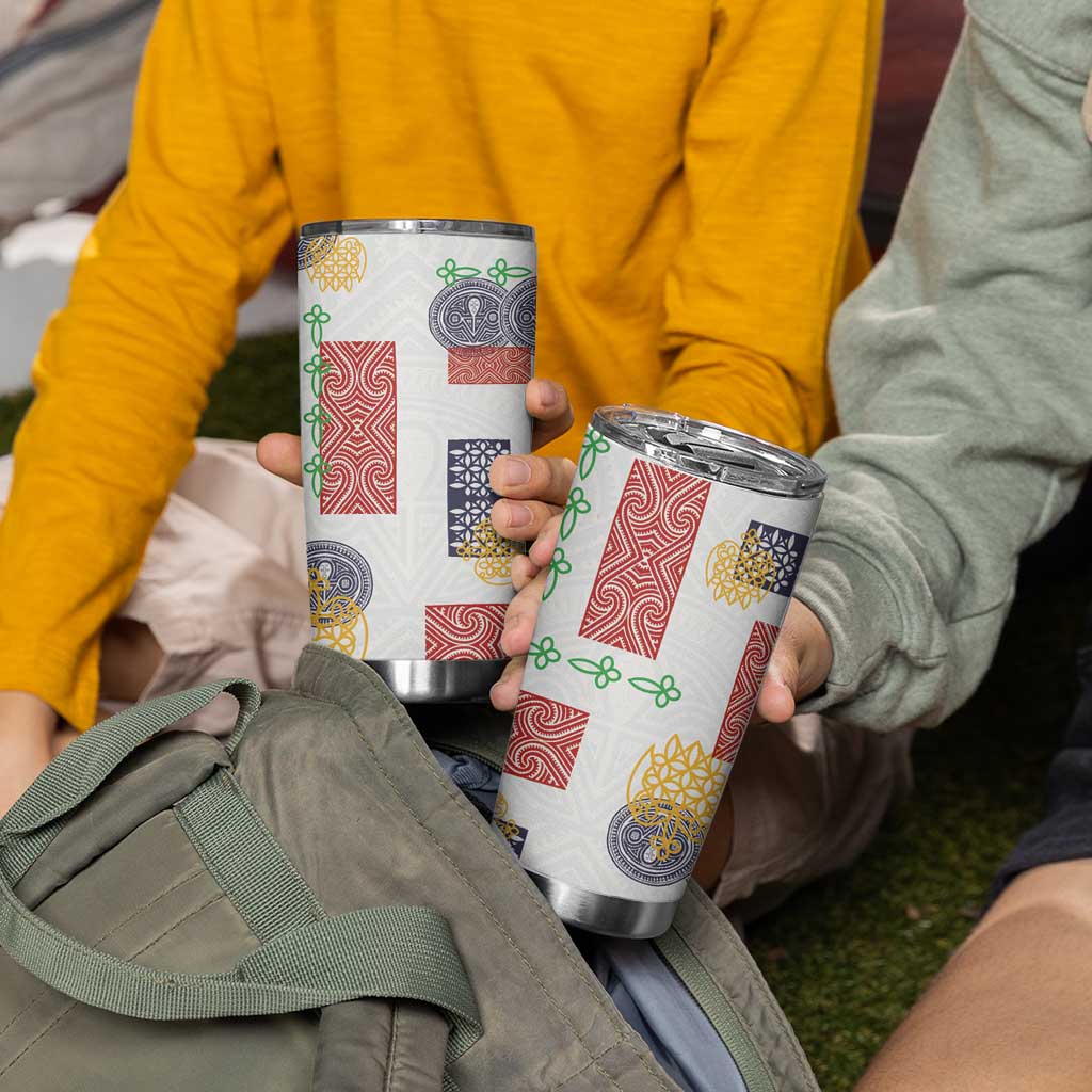 Vintage Lapita Tumbler Cup Iconic Double Face Pattern