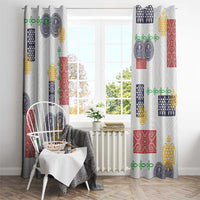 Vintage Lapita Window Curtain Iconic Double Face Pattern