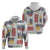 Vintage Lapita Zip Hoodie Iconic Double Face Pattern