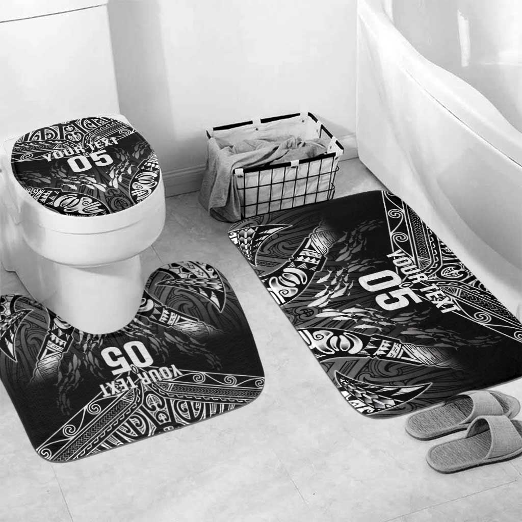 Custom New Zealand Fishing Bathroom Set Aotearoa Maori Koru - Polynesian Pride