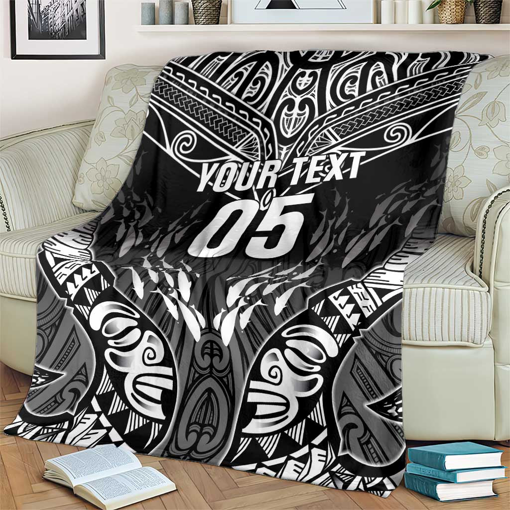 Custom New Zealand Fishing Blanket Aotearoa Maori Koru - Polynesian Pride