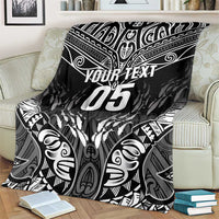 Custom New Zealand Fishing Blanket Aotearoa Maori Koru - Polynesian Pride