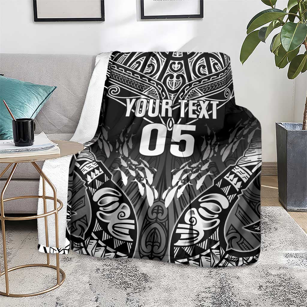 Custom New Zealand Fishing Blanket Aotearoa Maori Koru - Polynesian Pride