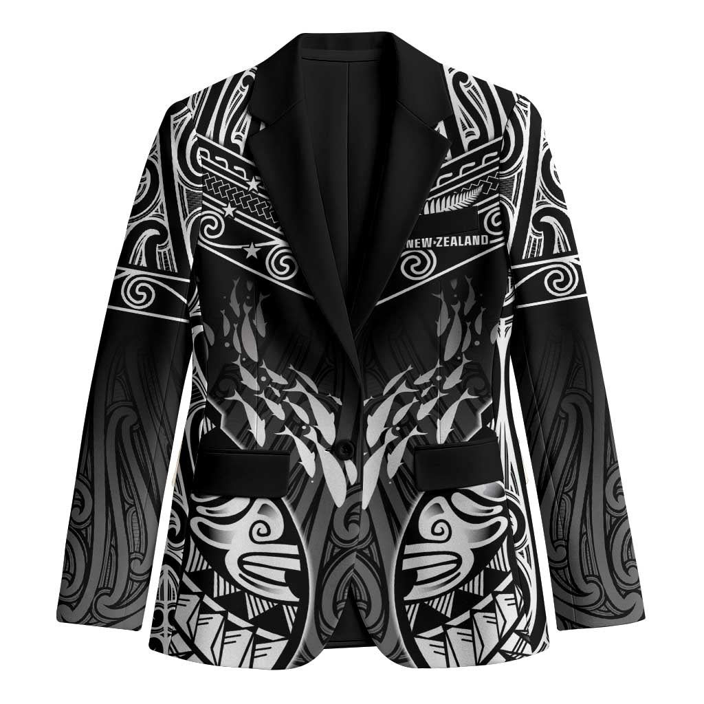 Custom New Zealand Fishing Blazer Aotearoa Maori Koru - Polynesian Pride