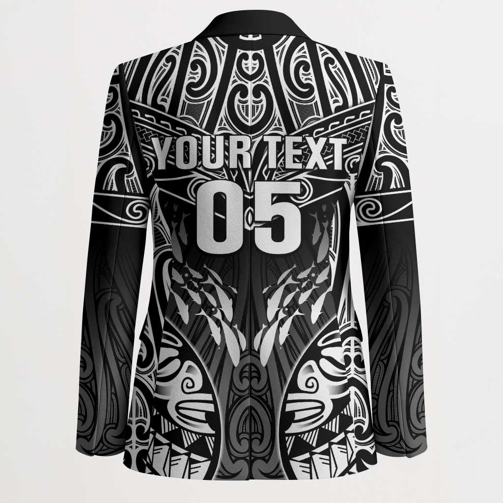 Custom New Zealand Fishing Blazer Aotearoa Maori Koru - Polynesian Pride