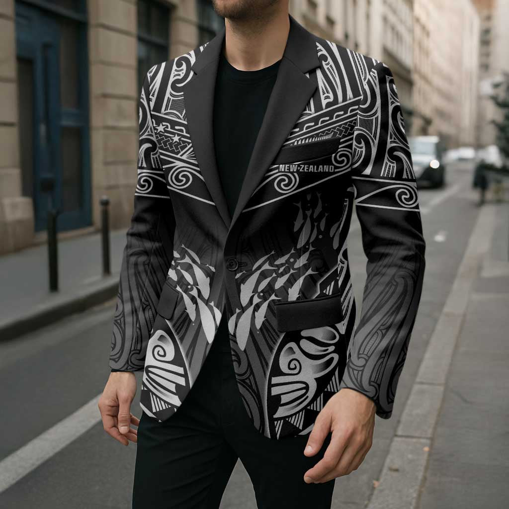 Custom New Zealand Fishing Blazer Aotearoa Maori Koru - Polynesian Pride