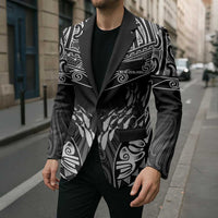 Custom New Zealand Fishing Blazer Aotearoa Maori Koru - Polynesian Pride