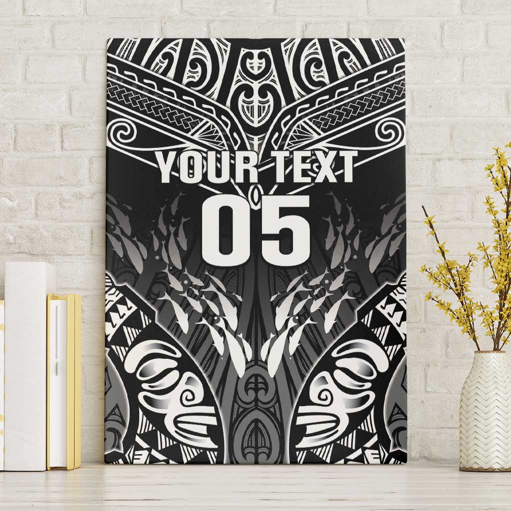 Custom New Zealand Fishing Canvas Wall Art Aotearoa Maori Koru - Polynesian Pride