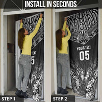 Custom New Zealand Fishing Door Cover Aotearoa Maori Koru - Polynesian Pride