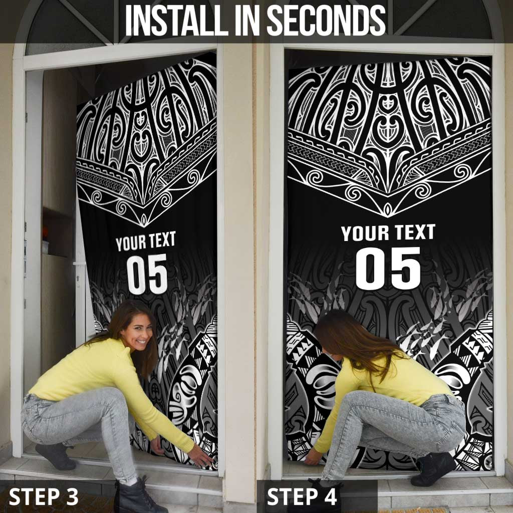 Custom New Zealand Fishing Door Cover Aotearoa Maori Koru - Polynesian Pride