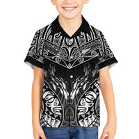 Custom New Zealand Fishing Family Matching Off The Shoulder Long Sleeve Dress and Hawaiian Shirt Aotearoa Maori Koru - Polynesian Pride