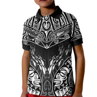 Custom New Zealand Fishing Kid Polo Shirt Aotearoa Maori Koru - Polynesian Pride