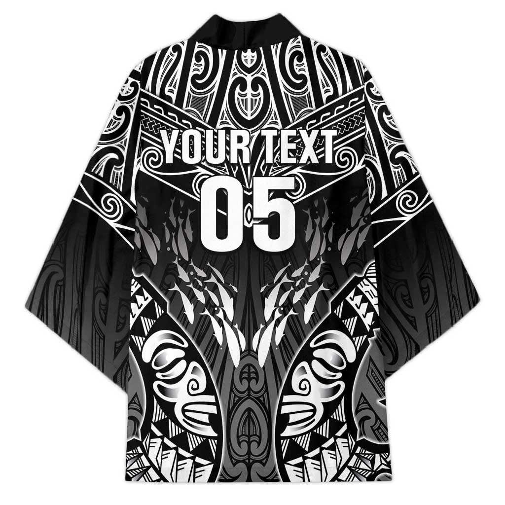 Custom New Zealand Fishing Kimono Aotearoa Maori Koru - Polynesian Pride