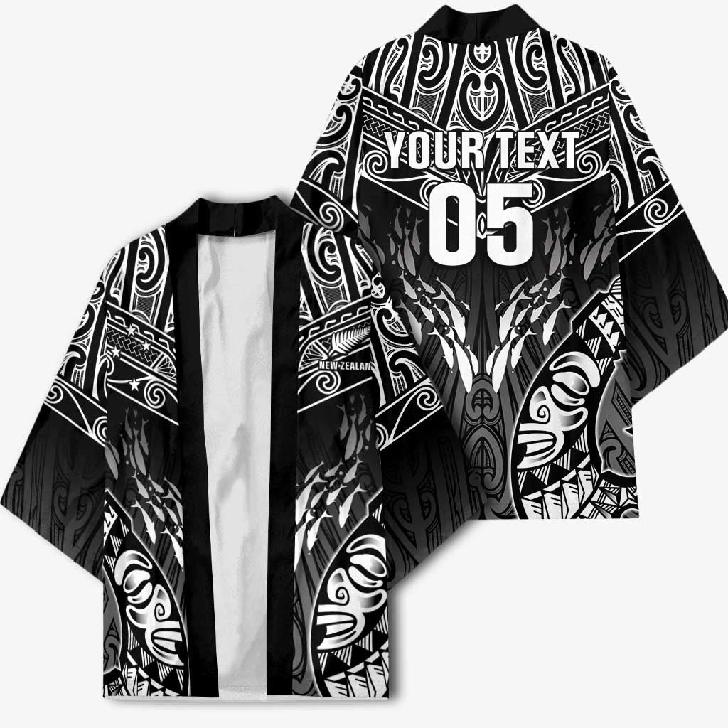 Custom New Zealand Fishing Kimono Aotearoa Maori Koru - Polynesian Pride