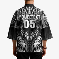 Custom New Zealand Fishing Kimono Aotearoa Maori Koru - Polynesian Pride