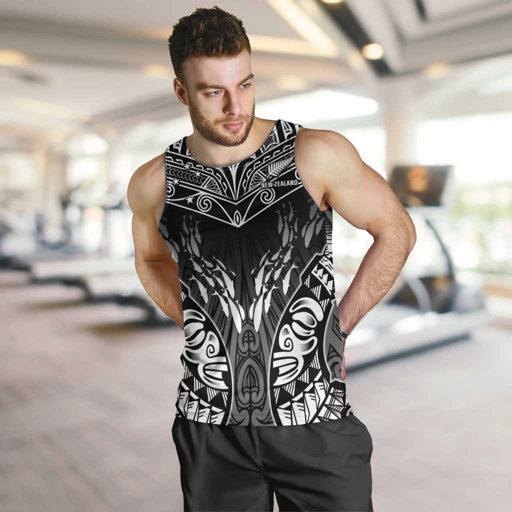 Custom New Zealand Fishing Men Tank Top Aotearoa Maori Koru - Polynesian Pride