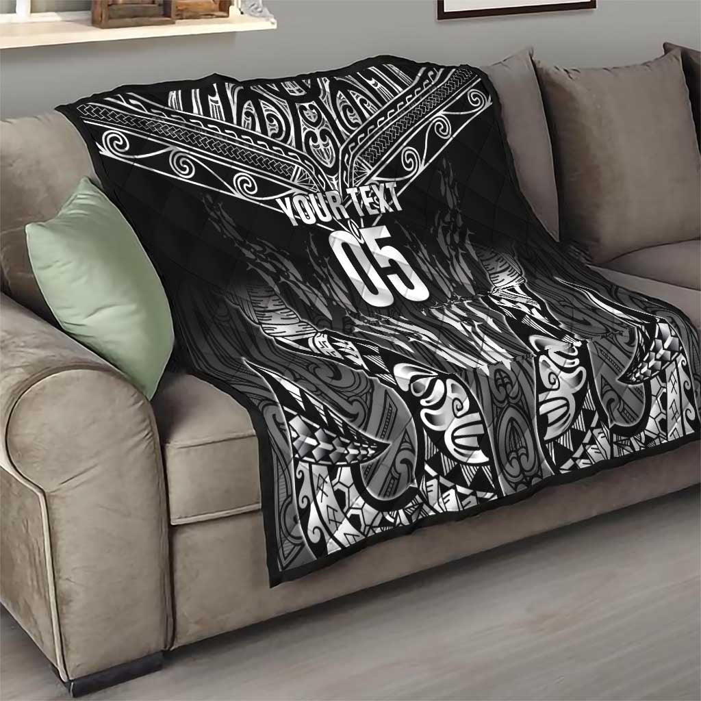 Custom New Zealand Fishing Quilt Aotearoa Maori Koru - Polynesian Pride