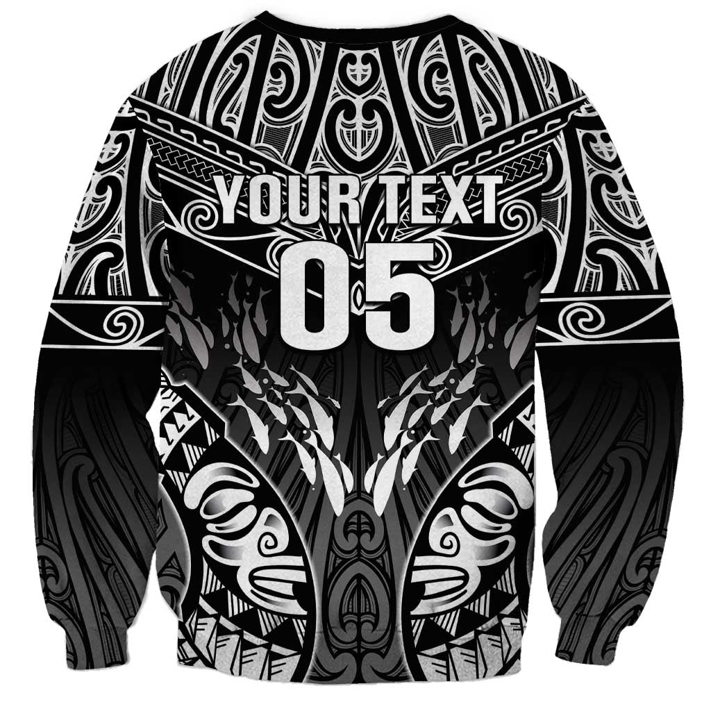 Custom New Zealand Fishing Sweatshirt Aotearoa Maori Koru - Polynesian Pride