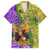 Personalised Hawaii Mardi Gras Hawaiian Shirt Polynesian Pattern With Glitter Style LT05 Yellow - Polynesian Pride