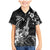Hawaii Ukulele Family Matching Mermaid Dress and Hawaiian Shirt Polynesian Pattern Mix Hibiscus Black Version LT05