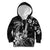 Hawaii Ukulele Kid Hoodie Polynesian Pattern Mix Hibiscus Black Version LT05