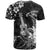 Hawaii Ukulele T Shirt Polynesian Pattern Mix Hibiscus Black Version LT05