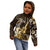 Hawaii Ukulele Kid Hoodie Polynesian Pattern Mix Hibiscus Gold Version LT05