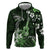 Hawaii Ukulele Hoodie Polynesian Pattern Mix Hibiscus Green Version LT05